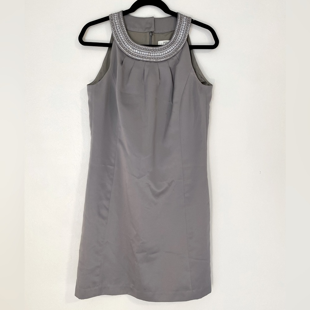 Ann Taylor Loft silver pewter dress size 4.